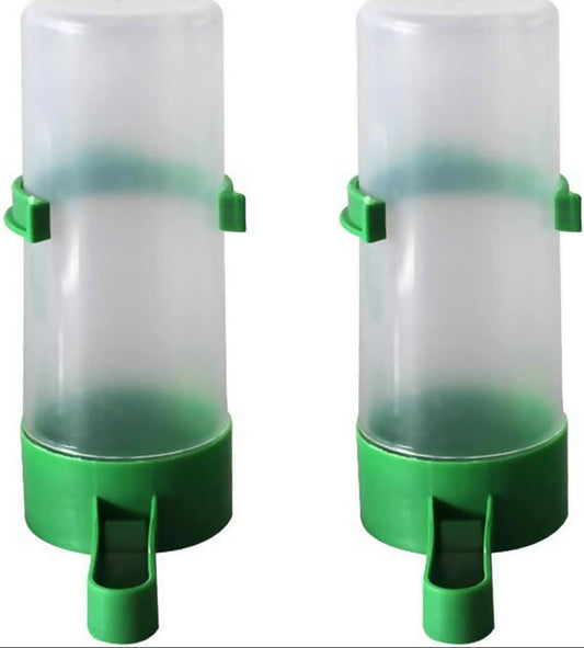 2 Pack Automatic Bird Water Dispensers, Bird Feeder, Bird Water Dispenser for Cage, Bird Water Bottle Drinker Container, Food Dispenser Hanging in Birds Cage for Bird Lovers