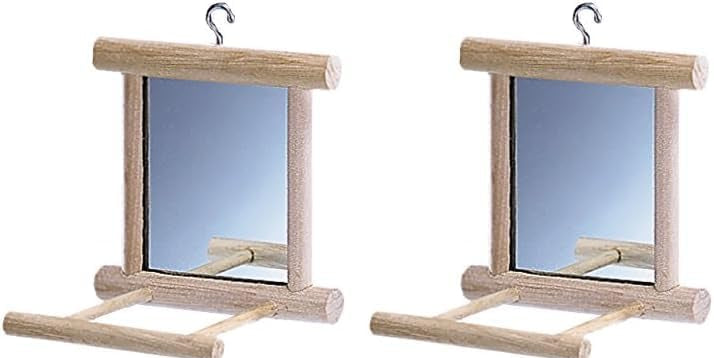 Holzspiegel Mit Landeplatz, 10 X 10 X 10 Cm, 1 Stück