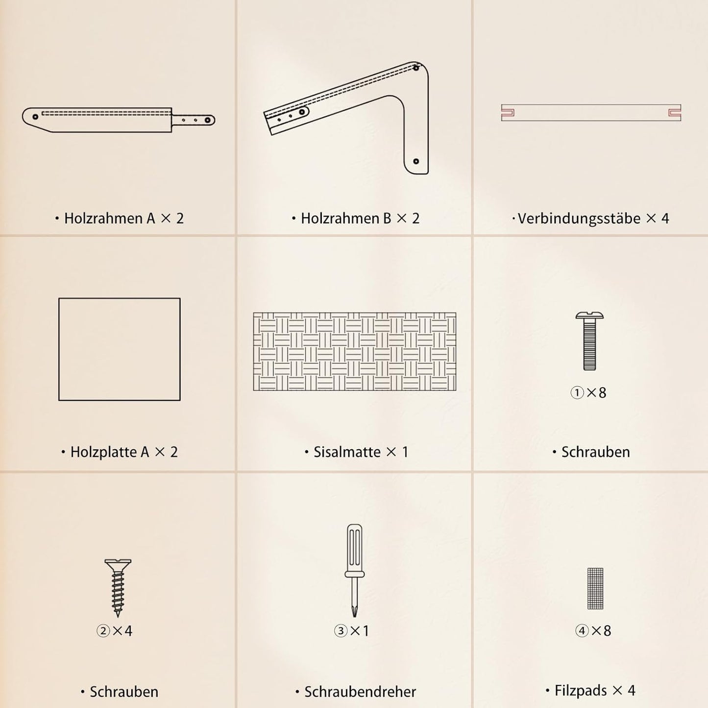 Dual-Use Sisal Kratzbrett Katzen- Large 63Cm H, Massivholz Buche & Natürliche Sisal Kratzsäule Katze, L-Förmige Kratzmöbel Für Alle Katzen Spielen, Entspannen