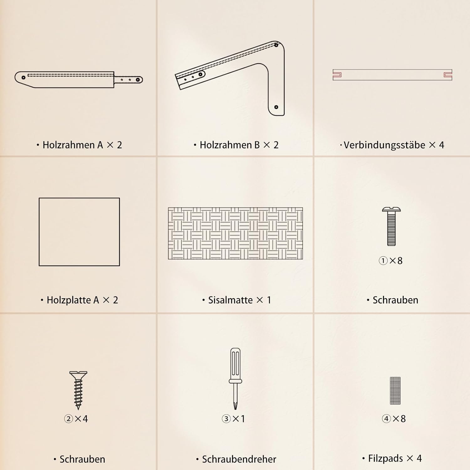 Dual-Use Sisal Kratzbrett Katzen- Large 63Cm H, Massivholz Buche & Natürliche Sisal Kratzsäule Katze, L-Förmige Kratzmöbel Für Alle Katzen Spielen, Entspannen