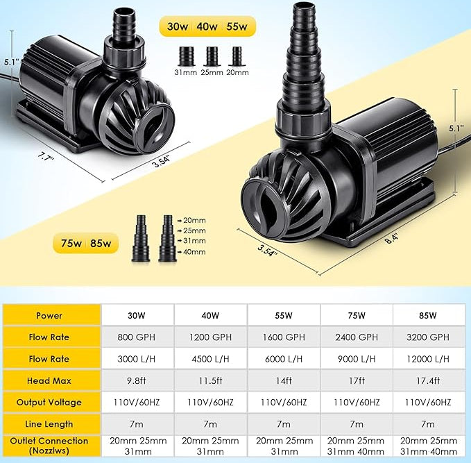Adjustable Aquarium Water Pump