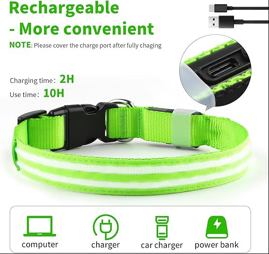 LED Light Dog Collar