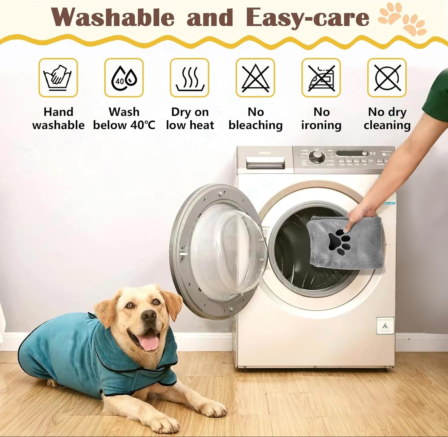 Hundehandtuch, 2 Stück Hundehandtuch Extra Saugfähig Für Hunde Und Katzen, Grau Schnelltrocknend Haustier Mikrofaser Handtücher, 75 X 35 Cm Hunde Handtuch Für Katzen, Hunde Oder Andere Haustiere