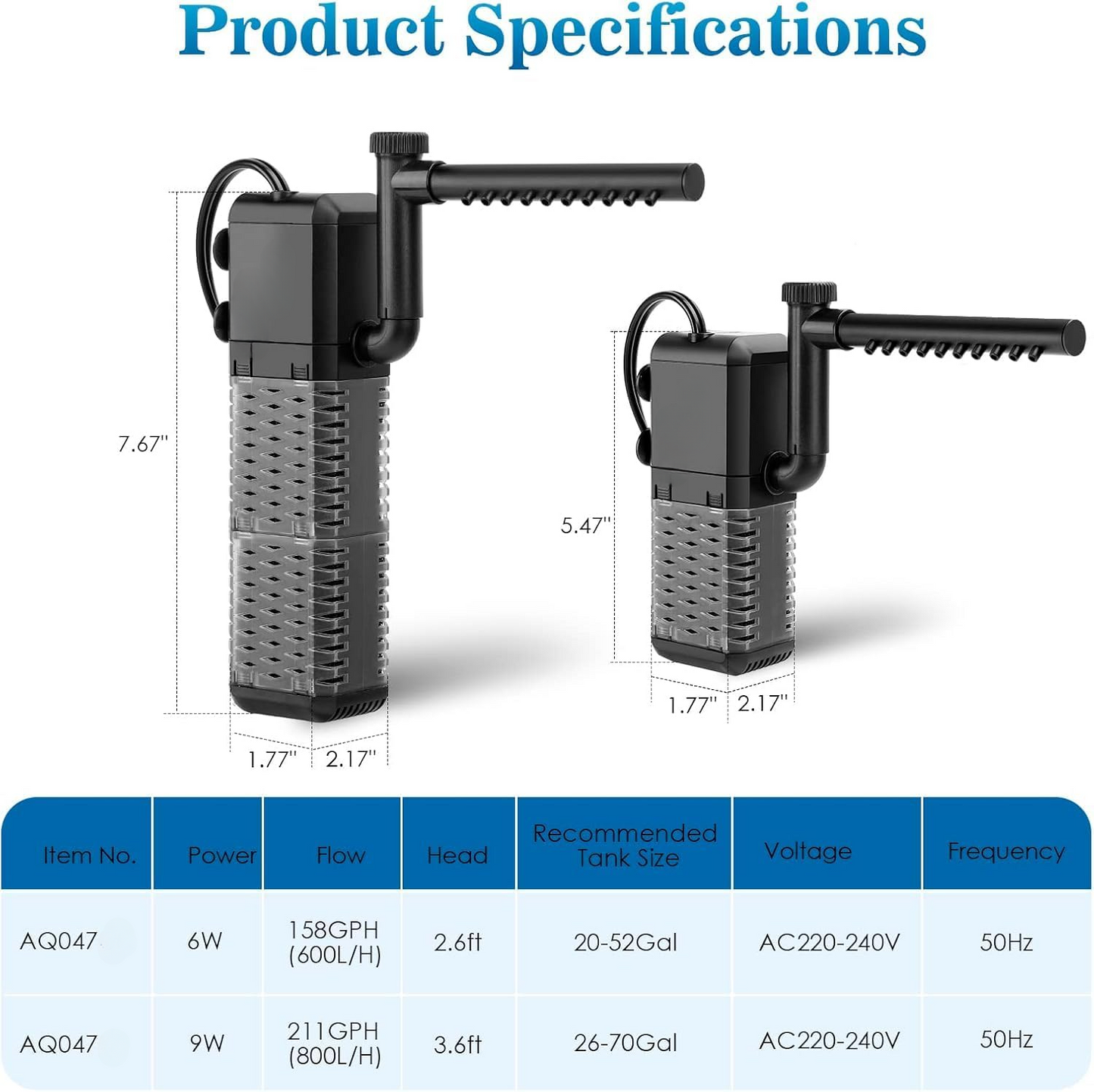 Quiet Aquarium Filter Pump