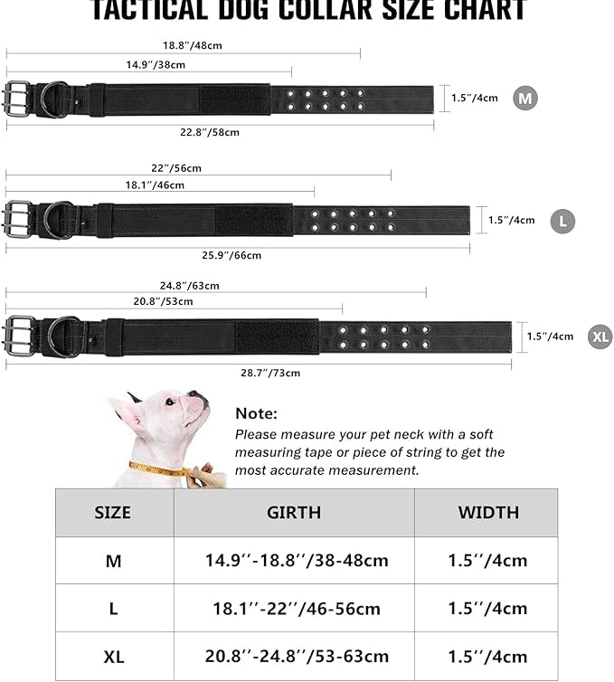 Tactical Nylon Dog Collar