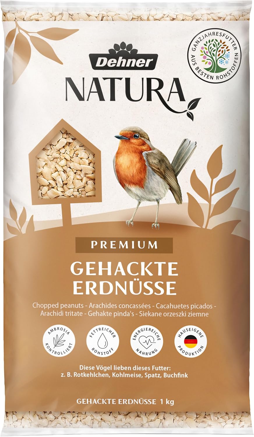 Dehner Natura Premium Wildvogelfutter, Fettfutter / Weichfutter, Ganzjahresfutter Artgerecht / Kraftspendend , Hochwertiges Vogelfutter Für Wildvögel, 5 Kg