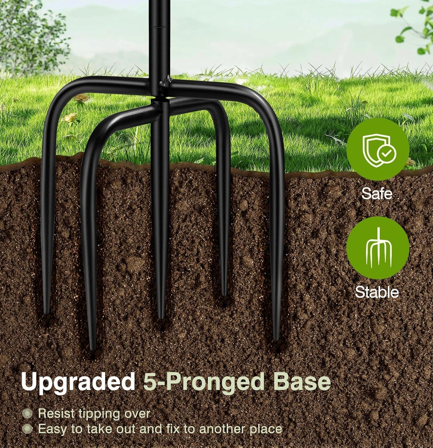 Vogeltränke Stehend,Vogelbad Für Draußen Garten,35In Metall Vogelbecken Schüssel Wassertränke Für Vögel, Antike Vogeltränke Winterfest Futter Wasserschale (Antike Bronze)