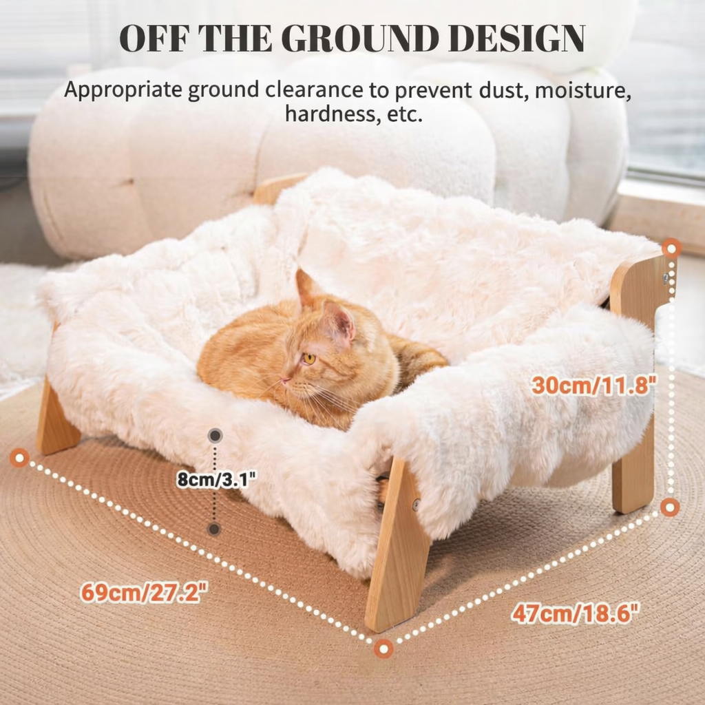 The Cozy Elevated Bed Your Cat Will Instantly Love
