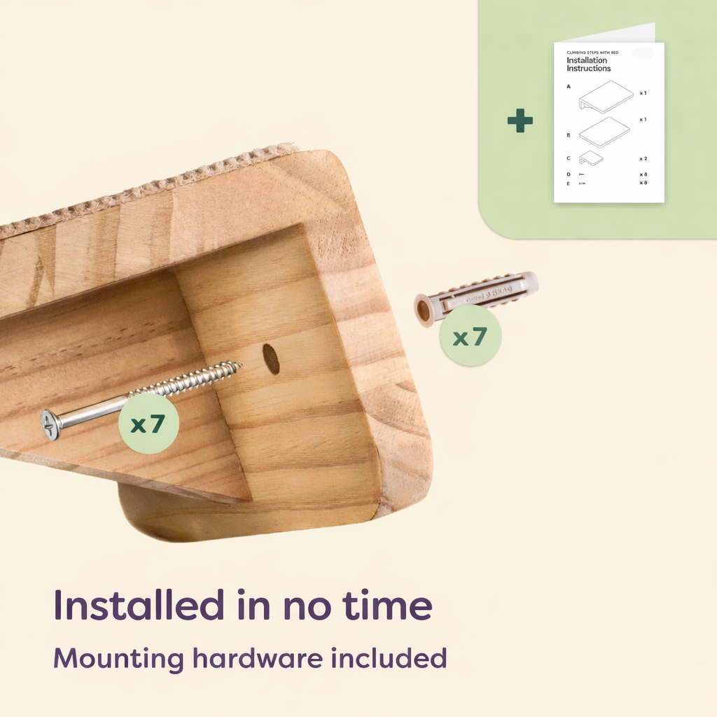 Set da parete per arrampicata per gatti