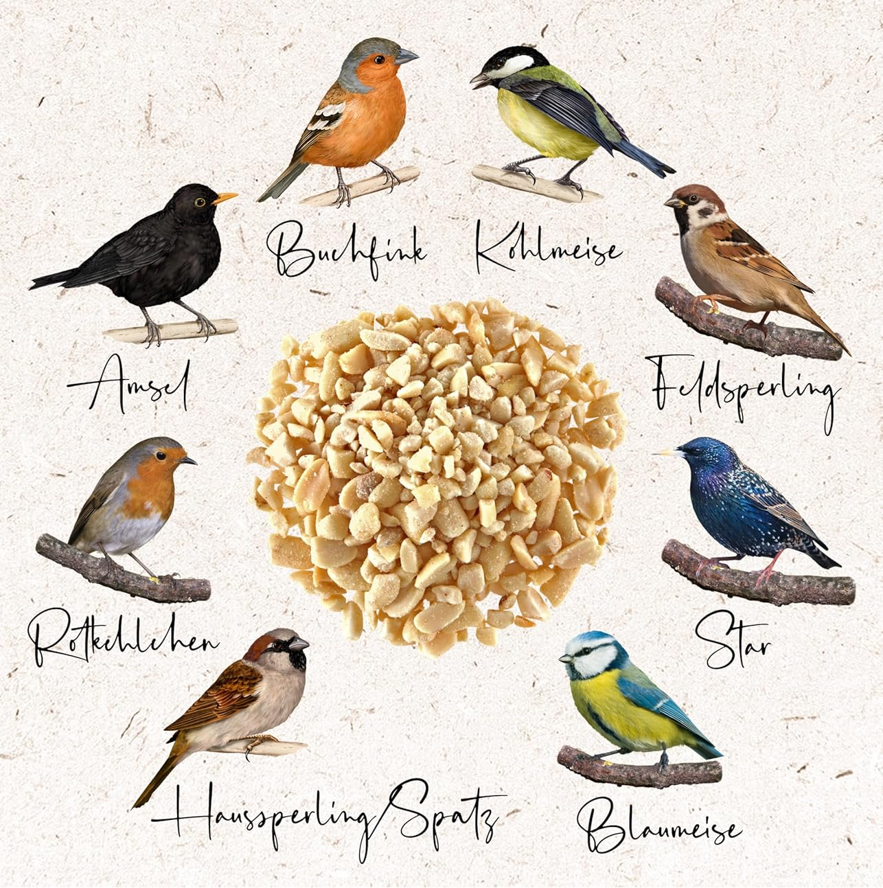 Chopped Peanut Bird Feed 3.4kg