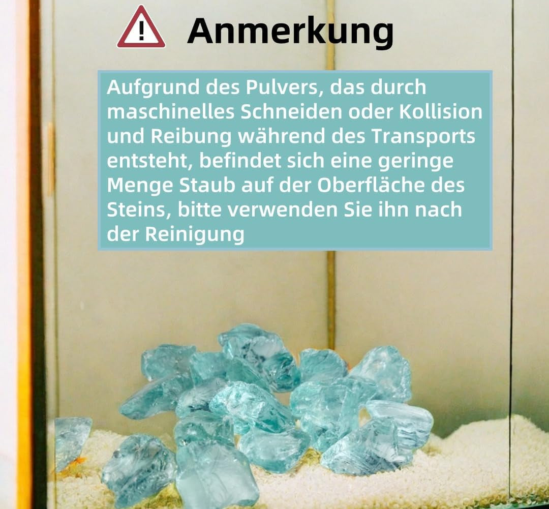 Aquarium, Aquarium Steine, Aquarium Höhle Naturstein, Aquarium Kies Aquarium Dekoration Glasstein 800G, Fischo Rnamente, Garnelenversteck, Geeignet Für Aquarien Aller Größen