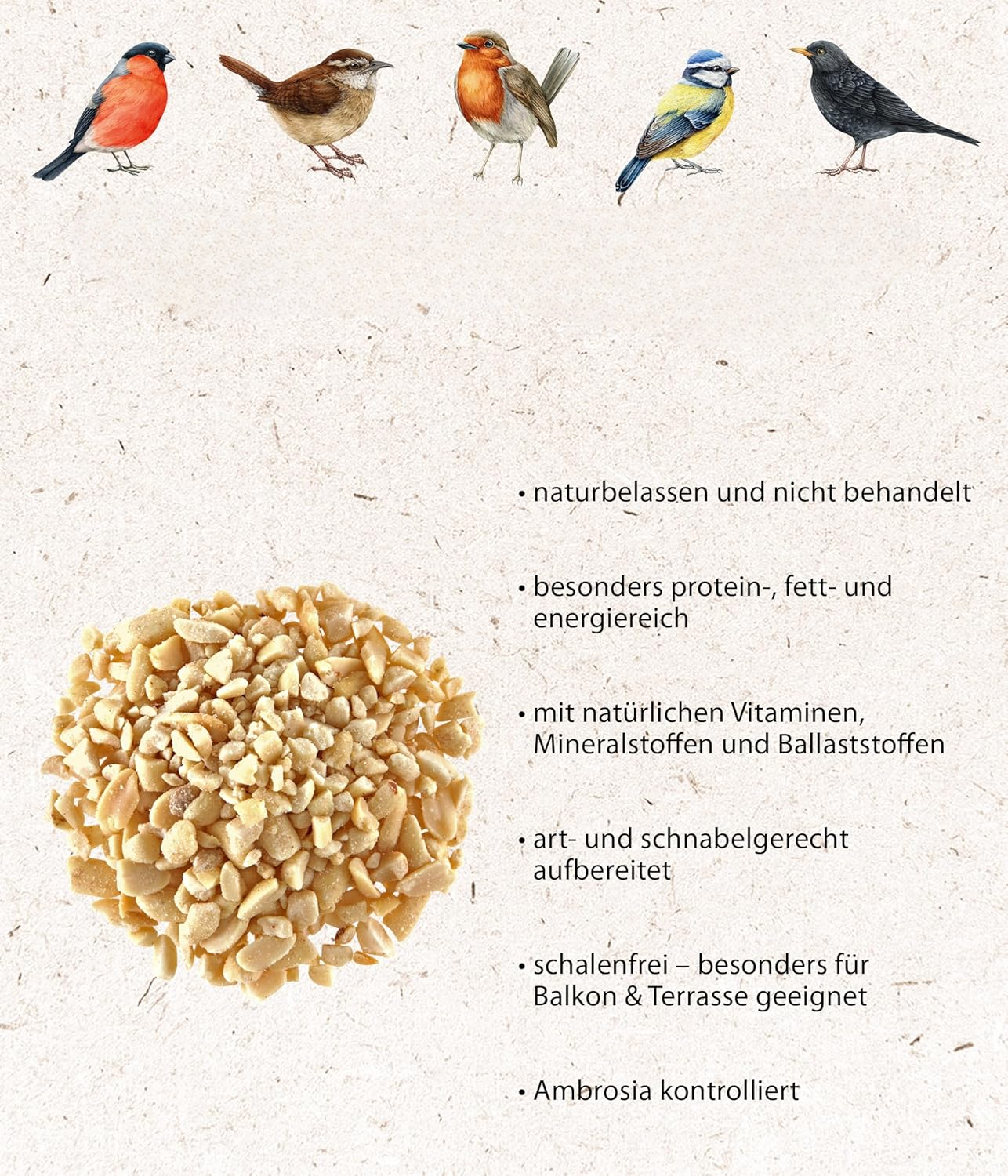 Chopped Peanut Bird Feed 3.4kg